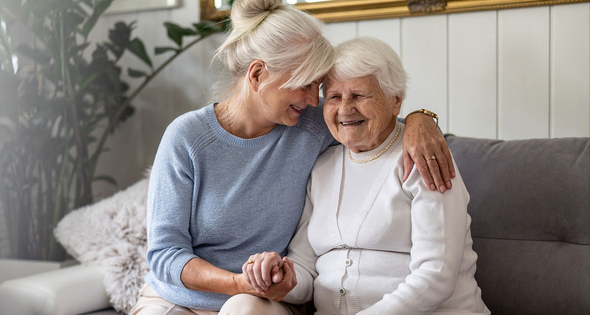 a daugther with her mother