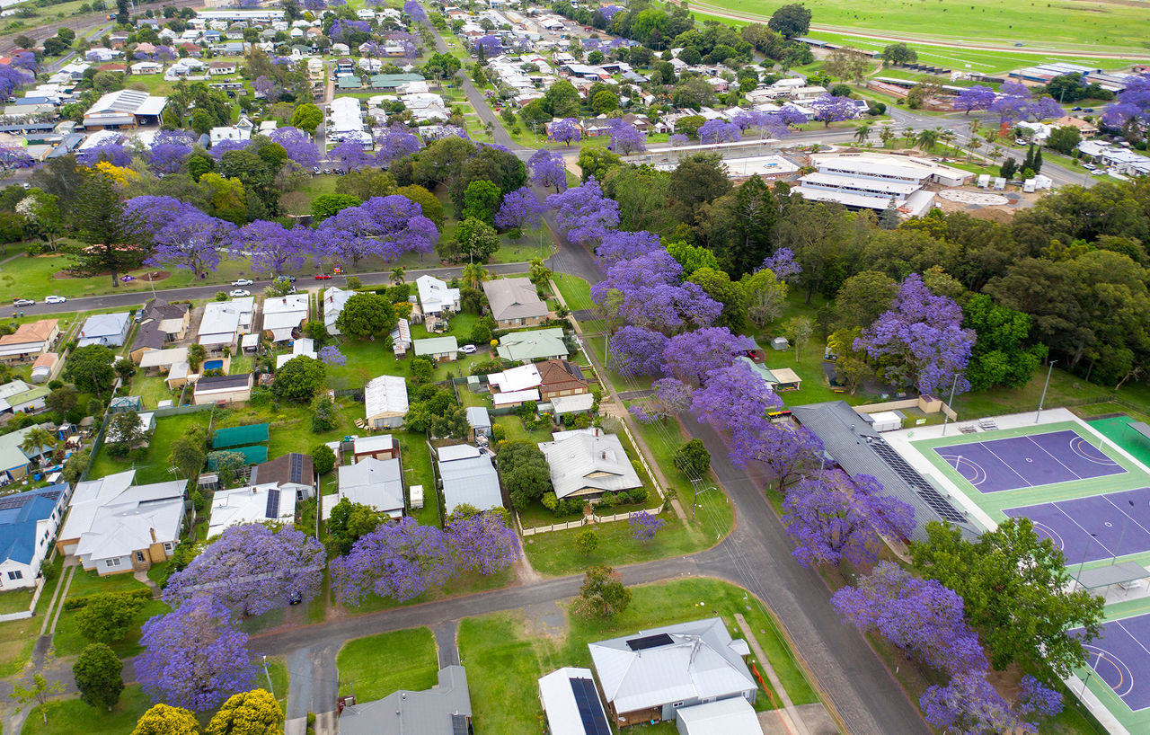 aerial view of South Grafton